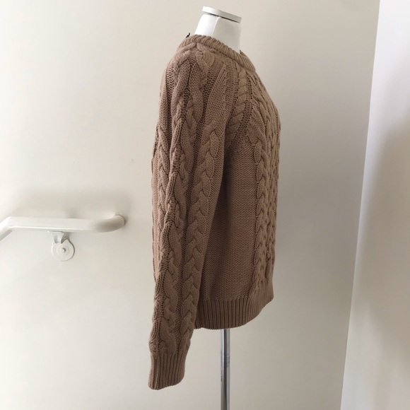 Amour Vert Kendra Wool Cable Knit Sweater M - Picture 5 of 6